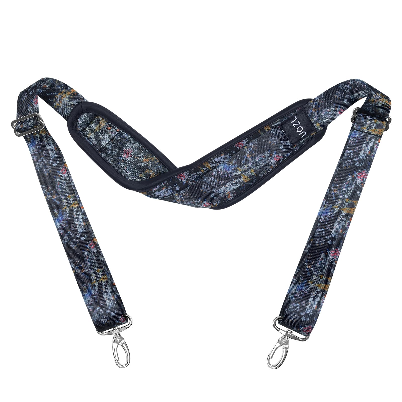 67 Inch Shoulder Straps, Soft with Ultra-Thick Fixed Shoulder Pad, Two Way Independently Adjustable Buckle Replacement Straps for Laptop Bag Messenger Bag Tool Bag Luggage,MixBlack