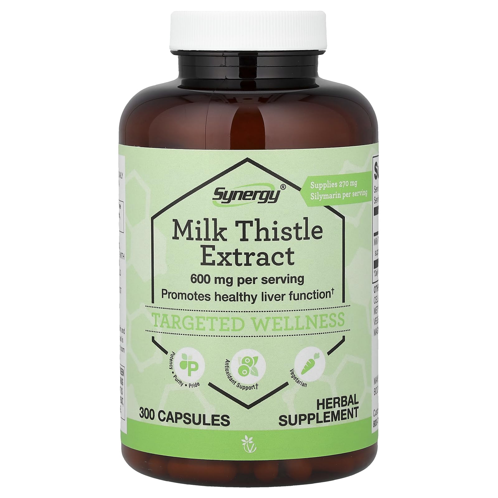 Vitacost Synergy®, Milk Thistle Extract, 300 Capsules (300 mg per Capsule) : Health & Household