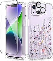 Vista 53 de GVIEWIN - Funda para iPhone 11 con protector de pantalla + protector de lente de cámara, cubierta protectora transparente suave de poliuretano