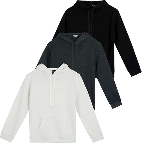 Paquete de 3 sudadera con capucha de forro polar de manga larga para mujer con bolsillo canguro Active Lounge disponible en más