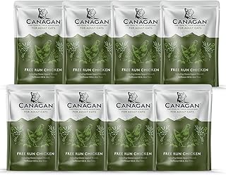 カナガン キャットフード チキン パウチ (85g×8個) ウェットフード [まとめ買い] 全猫種・全年齢 対応 ウェットタイプ 【着色料・香料不使用 グレインフリー】 CANAGAN 8CNPC