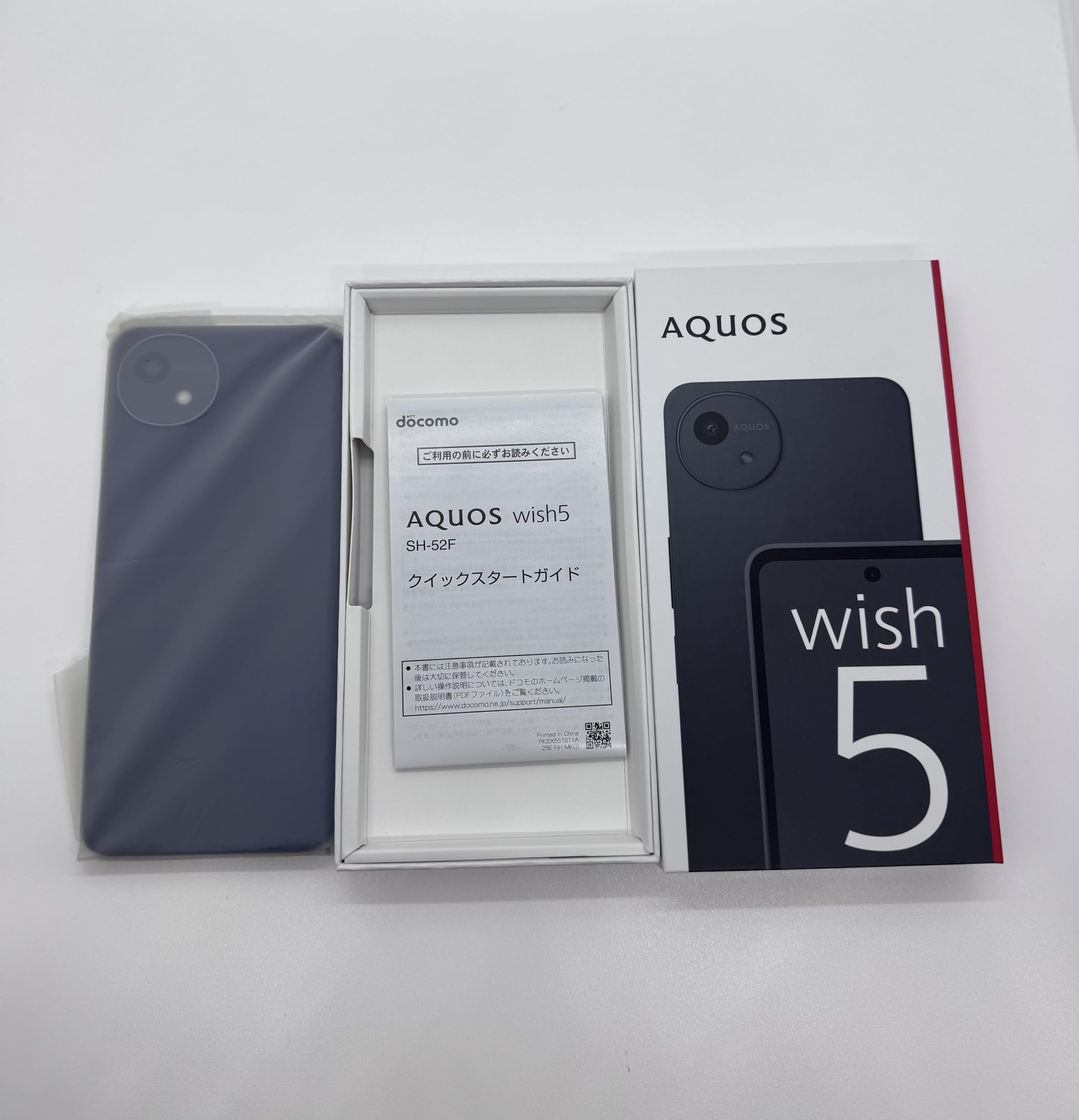 Amazon | SIMフリー wish5 SH-52F 4G+64G docomo スミ 白ロム