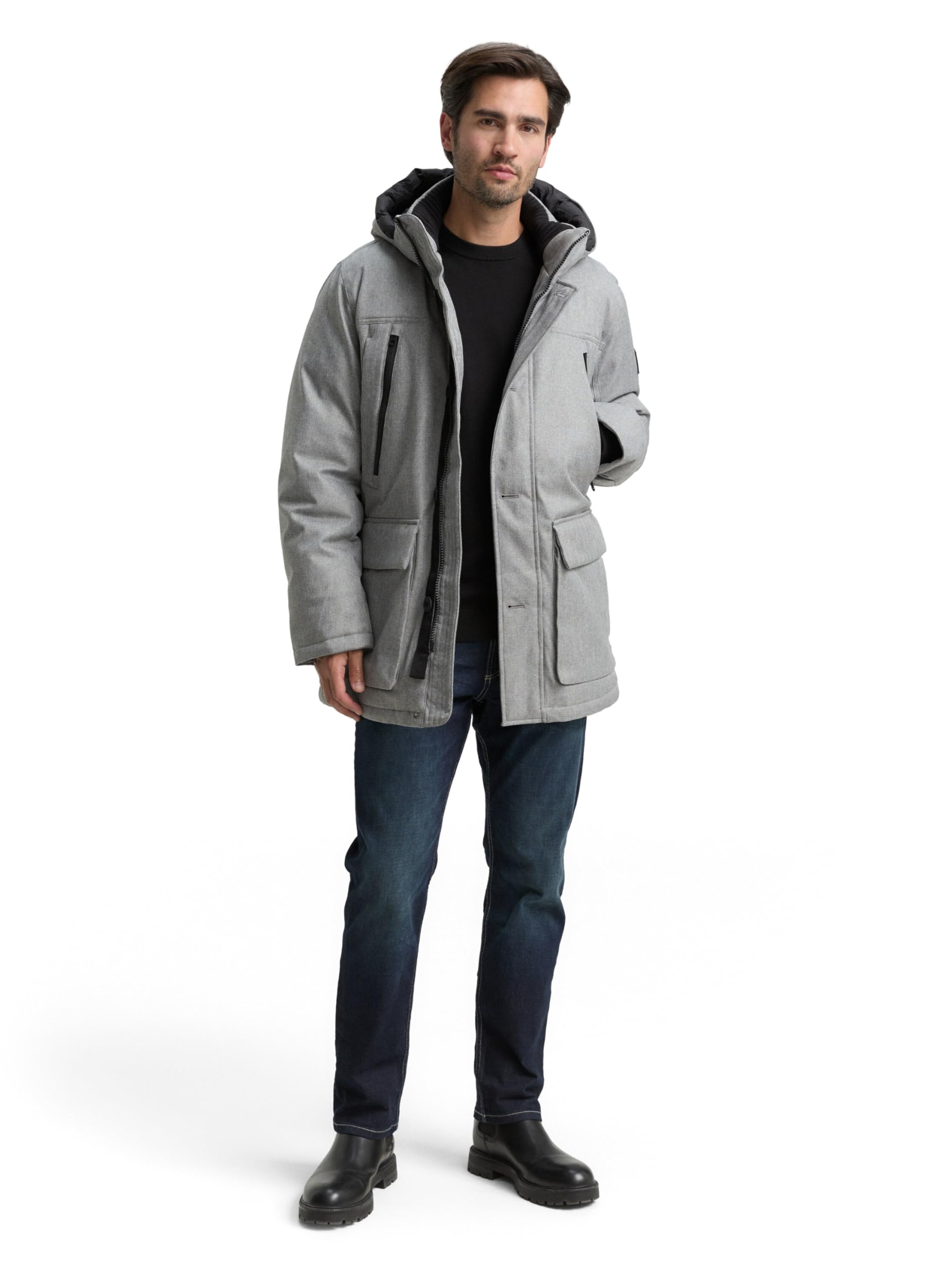 TOM TAILOR Herren Arctic Parka mit Abnehmbarer Kapuze – Ansicht 2