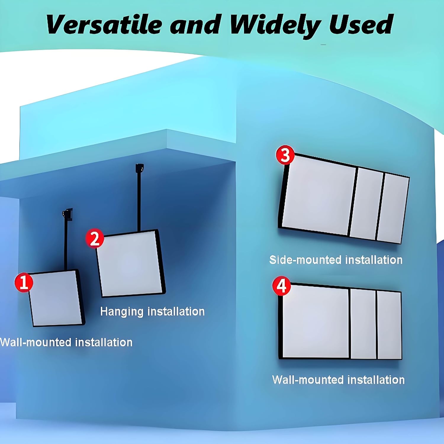 Ultrathin LED Light Box - Backlit Menu Board, Slim Snap Frame Display, Illuminated Poster Holder, Wall Mounted Billboard - 50x60cm Horizontal Showcase