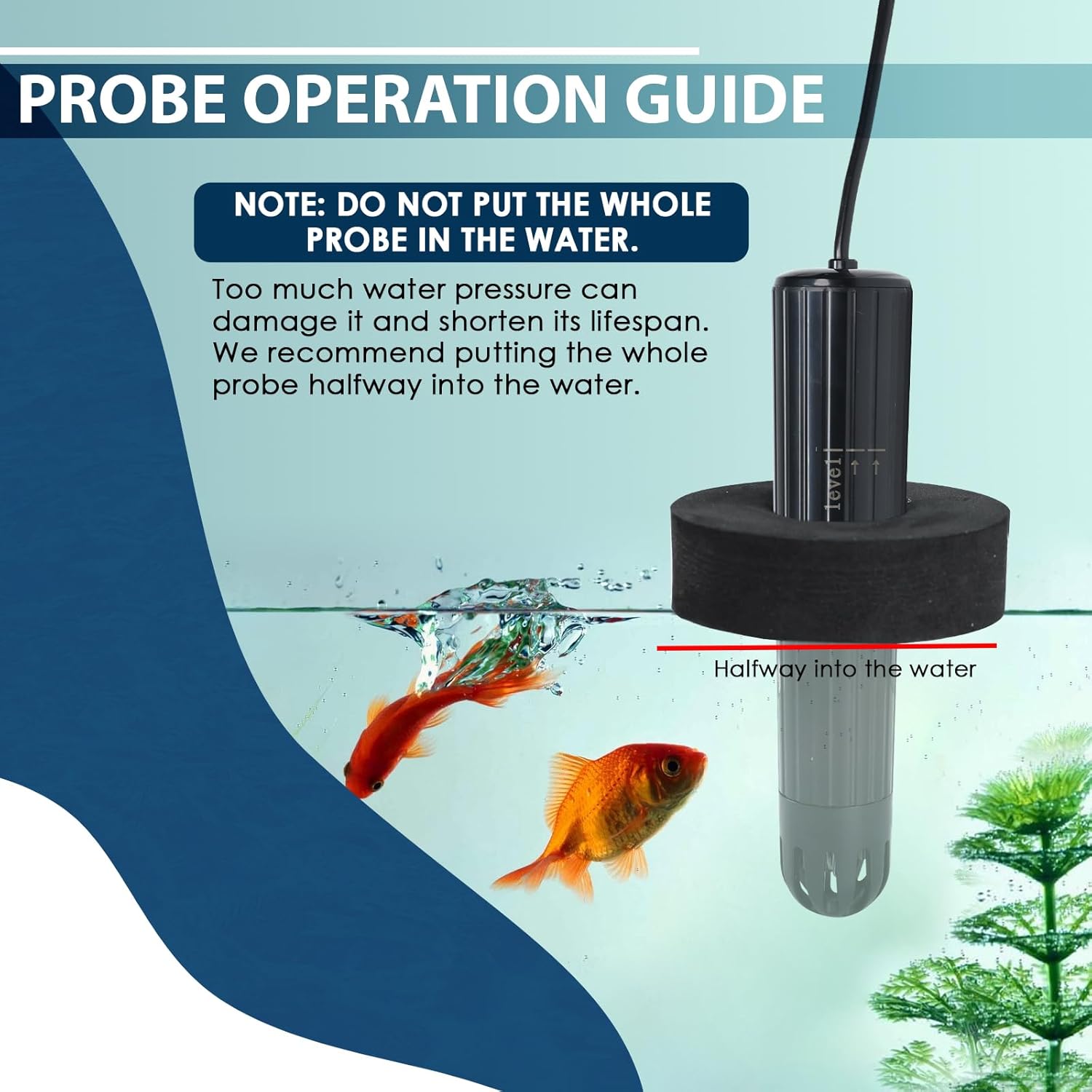 7 in 1 Smart Water Quality Tester, Wireless WiFi Water Monitor Measures pH/ORP/TDS/EC/Salinity/SG/TEMP, Water Quality Meter with App Connection Real-Time Alerts for Aquarium, Saltwater Fish Tank, etc.