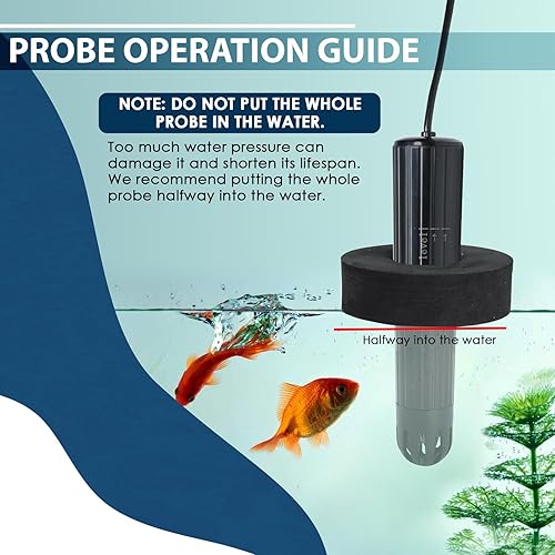 Vista 5 de 7 en 1 probador inteligente de calidad del agua, monitor de agua inalámbrico WiFi mide pH/ORP/TDS/EC/salinidad/SG/TEMP, medidor de calidad de agua