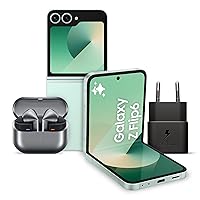 Samsung Galaxy Z Flip6 Smartphone AI Pieghevole, Caricatore Incluso