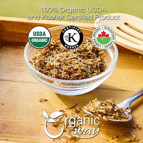 Miniatura 7 de Organic Way Té de hierbas cortado y tamizado con flores de trébol rojo (Trifolium pratense)  Cosecha silvestre europea  Certificado orgánico y