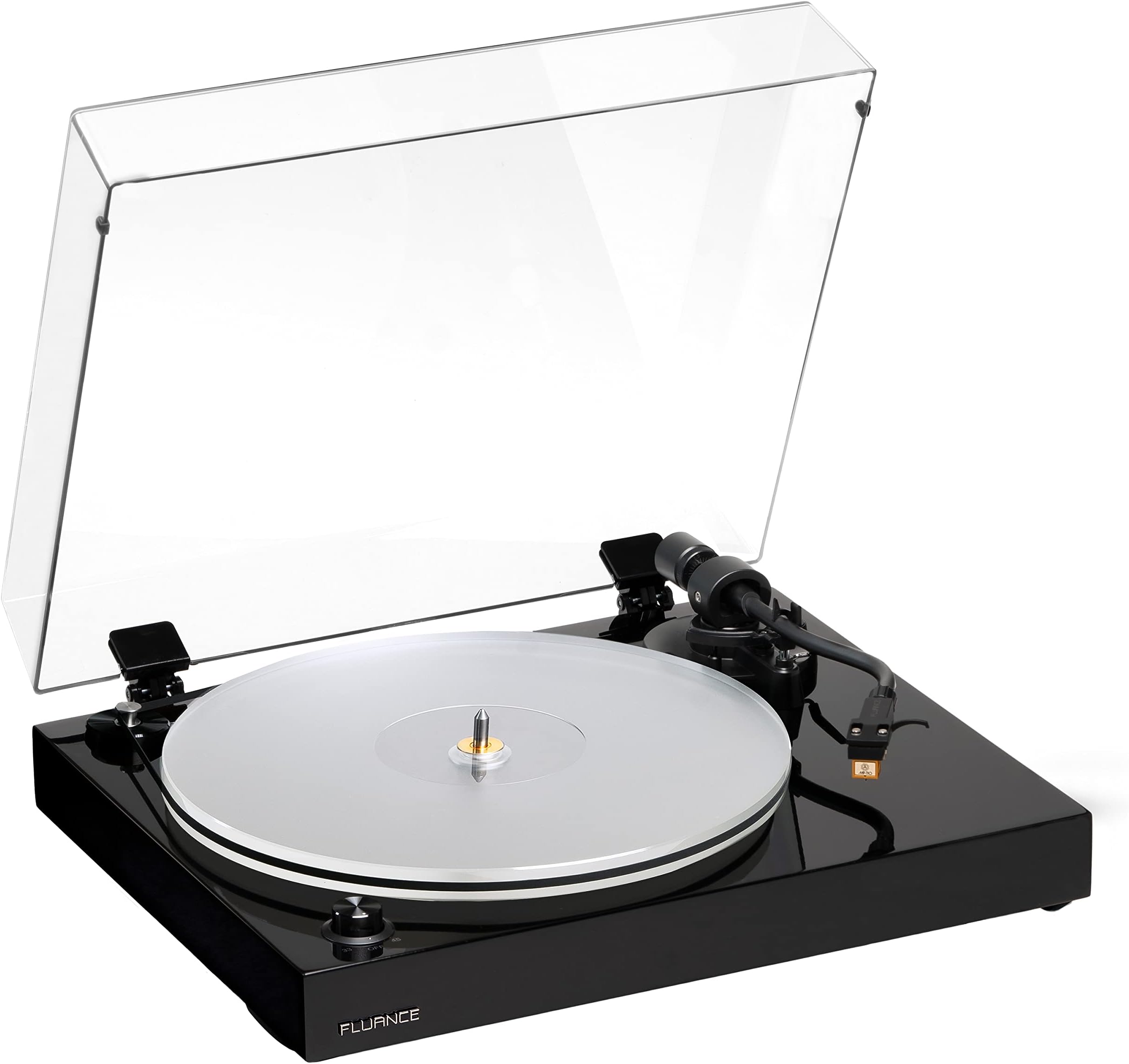 Fluance RT85N Turntable with Nagaoka MP-110 Cartridge, Acrylic Platter, Speed...