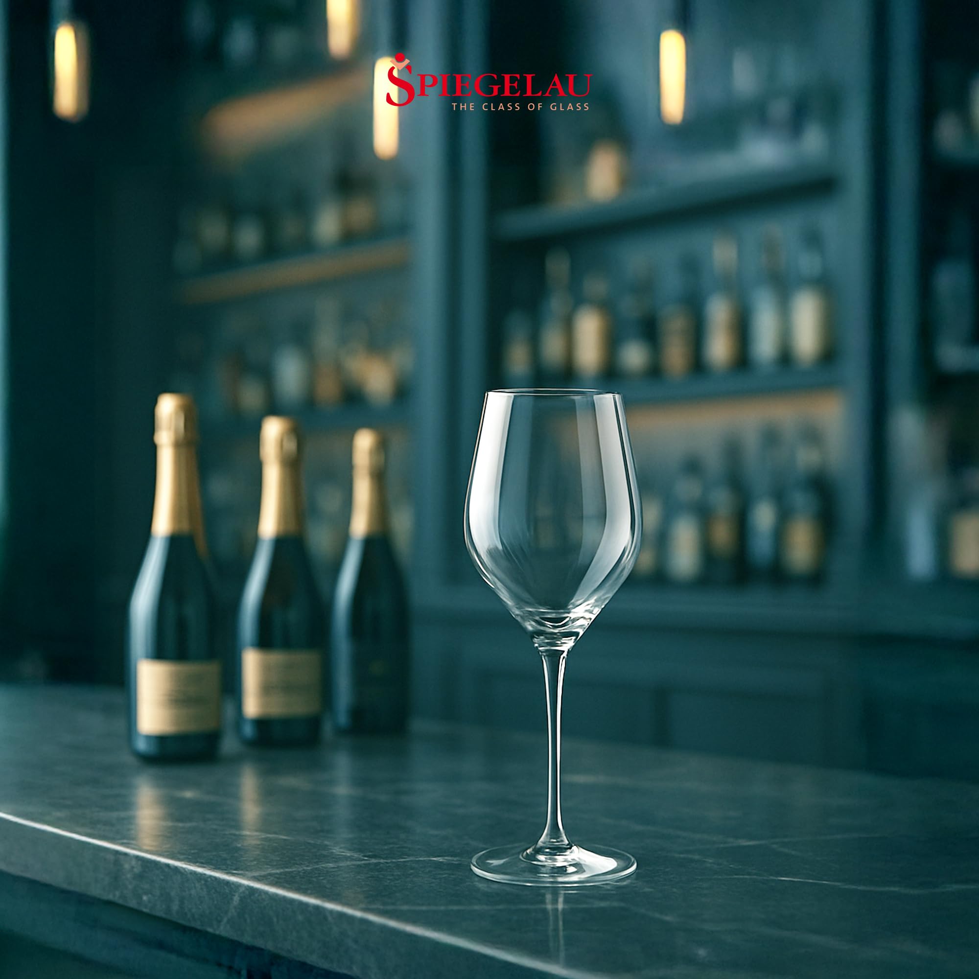 Spiegelau Champagner Gläser 347 ml, 4 Stück, Hi-Lite, 1750479, Sektgläser aus Kristallglas, Champagnergläser spülmaschinenfest