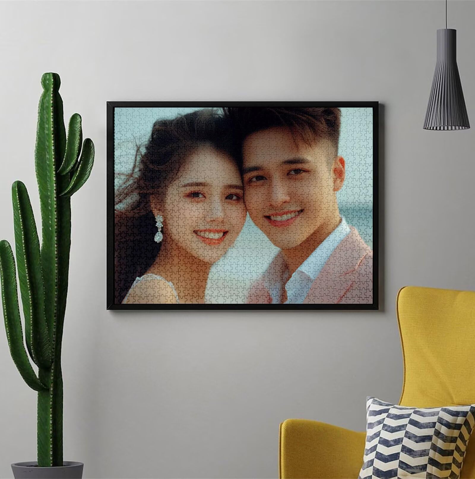 Puzzle Personalizado con Foto Personalizado con Foto Rompecabezas Personalizada con Imagen HD, Texto o Nombre Navidad Halloween Día del Niño Juegos de Inteligencia Regalos para Niños Amigos C-3647