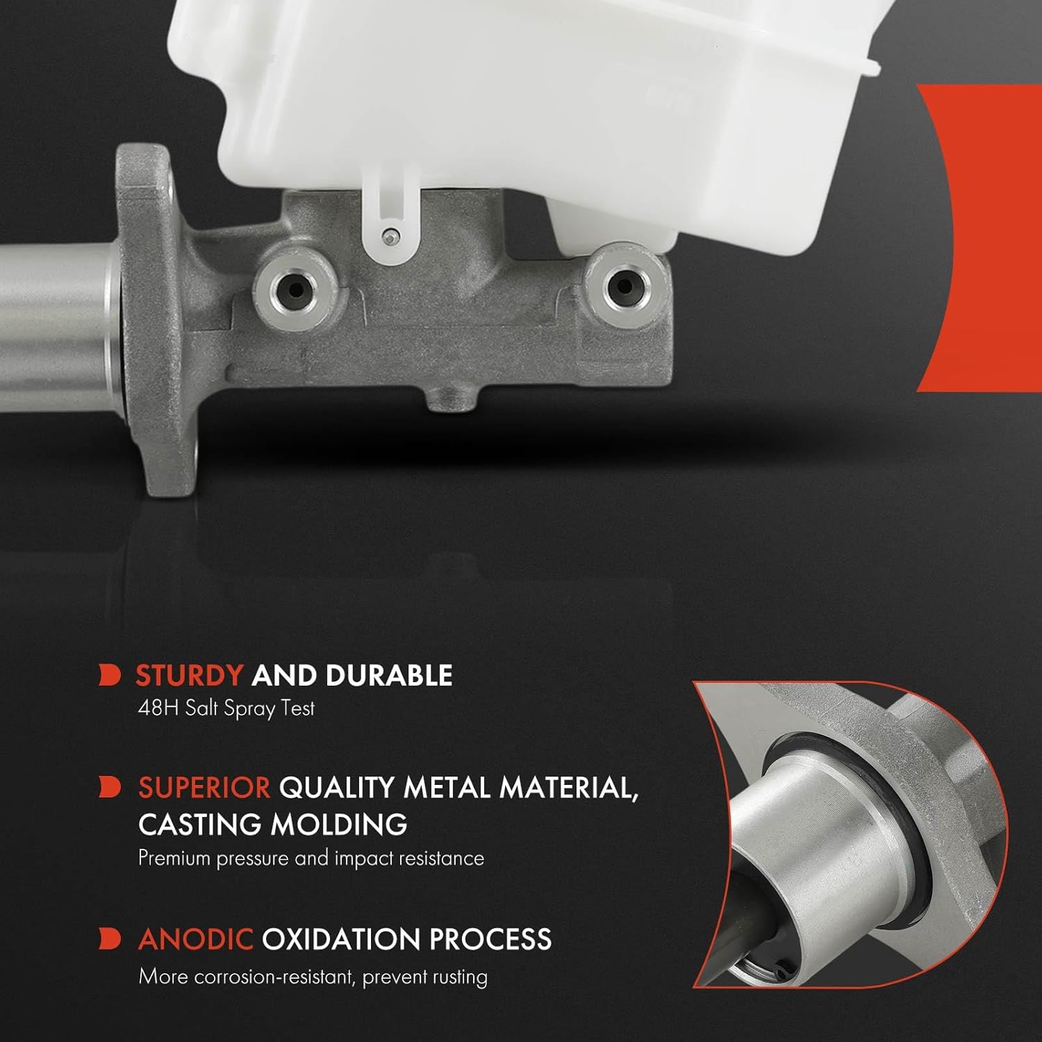 A-Premium Brake Master Cylinder with Reservoir and Sensor Compatible with Dodge Vehicles - Dart 2013 2014 2015 2016