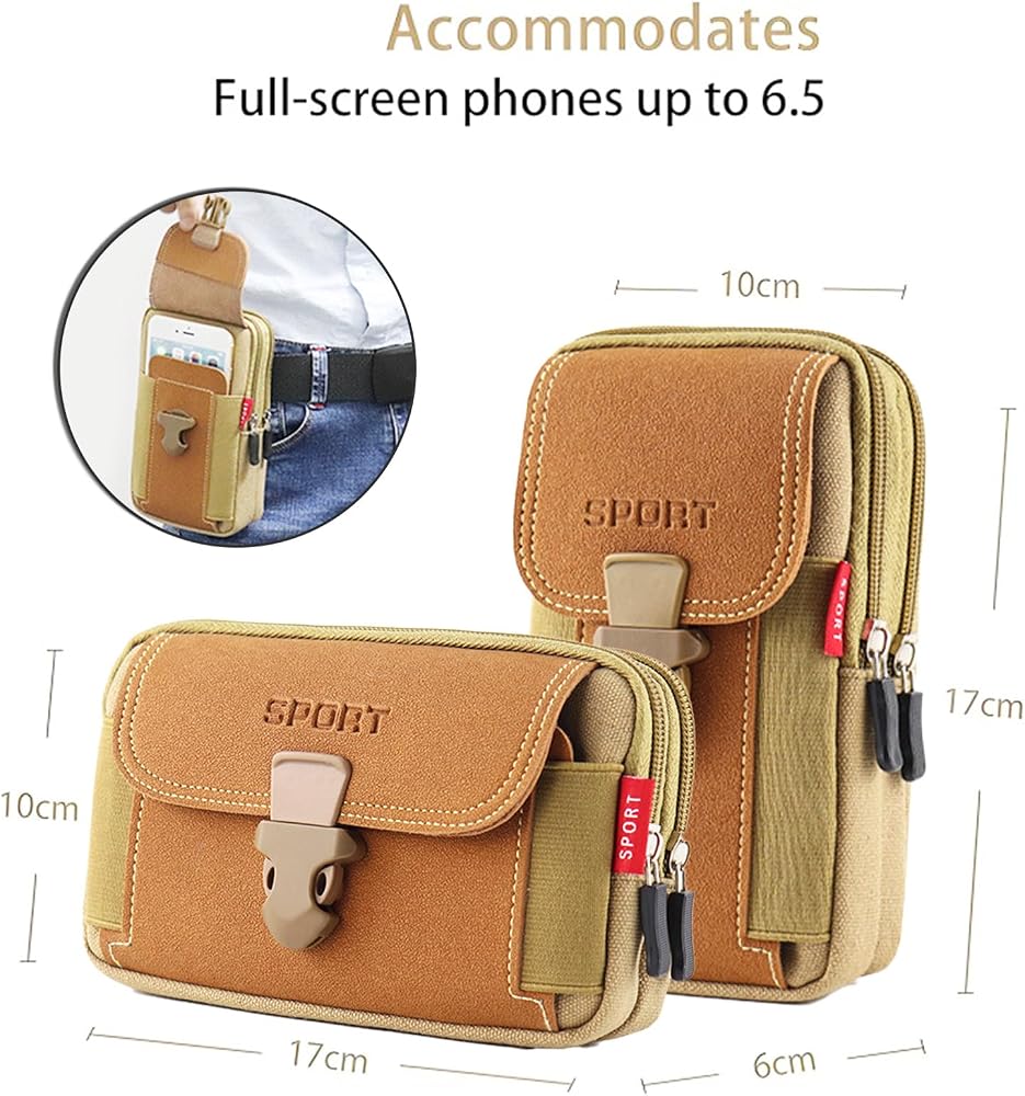 ENGYEN Bauchtasche Für Damen & Herren – Wasserabweisend, Verstellbar (54-129 Cm), Mit Flaschenhalter