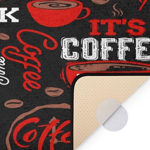 Miniatura 6 de Coffee Theme Washable Runner Rug - 2x6 Feet Rug Runners for Hallways Non-Slip Soft Area Rug for Kitchen Entryway Laundry Bedroom Decor Floor Mat
