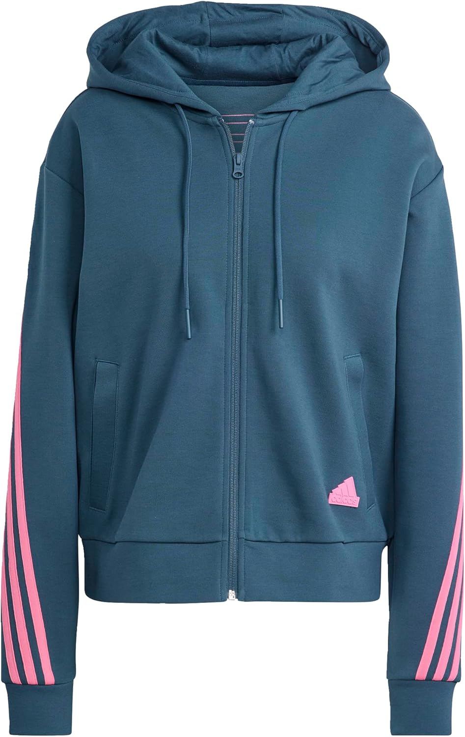adidas womens Future Icon Three Stripes Full-zip Hoodie - Image 9