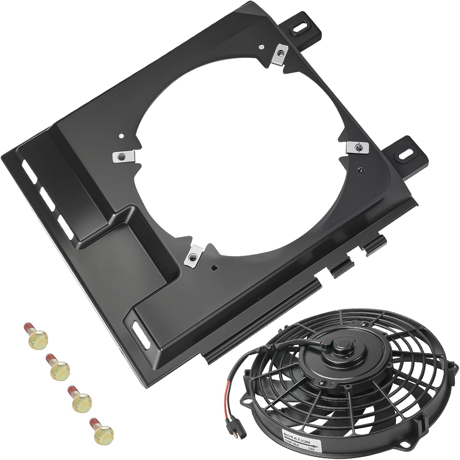 Radiator Cooling Fan & Shroud For Polaris Sportsman Magnum Xpedition Diesel 400 425 455 500 2000-2008 2410123 5433059