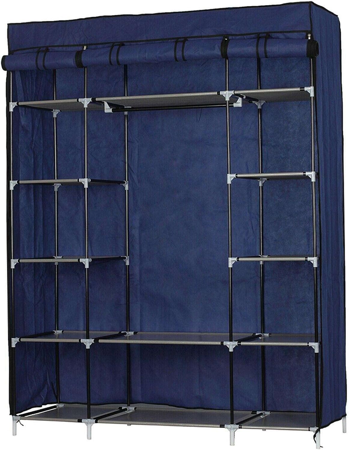 LKOP Wardrobe Closet Clothes Organizer Fabric Cover 5-Layer Shelves Shoe organizer Drawer organizers Shoe storage Closet organizer Closet shelves Storage drawers Shoe rack organizer Plastic stor