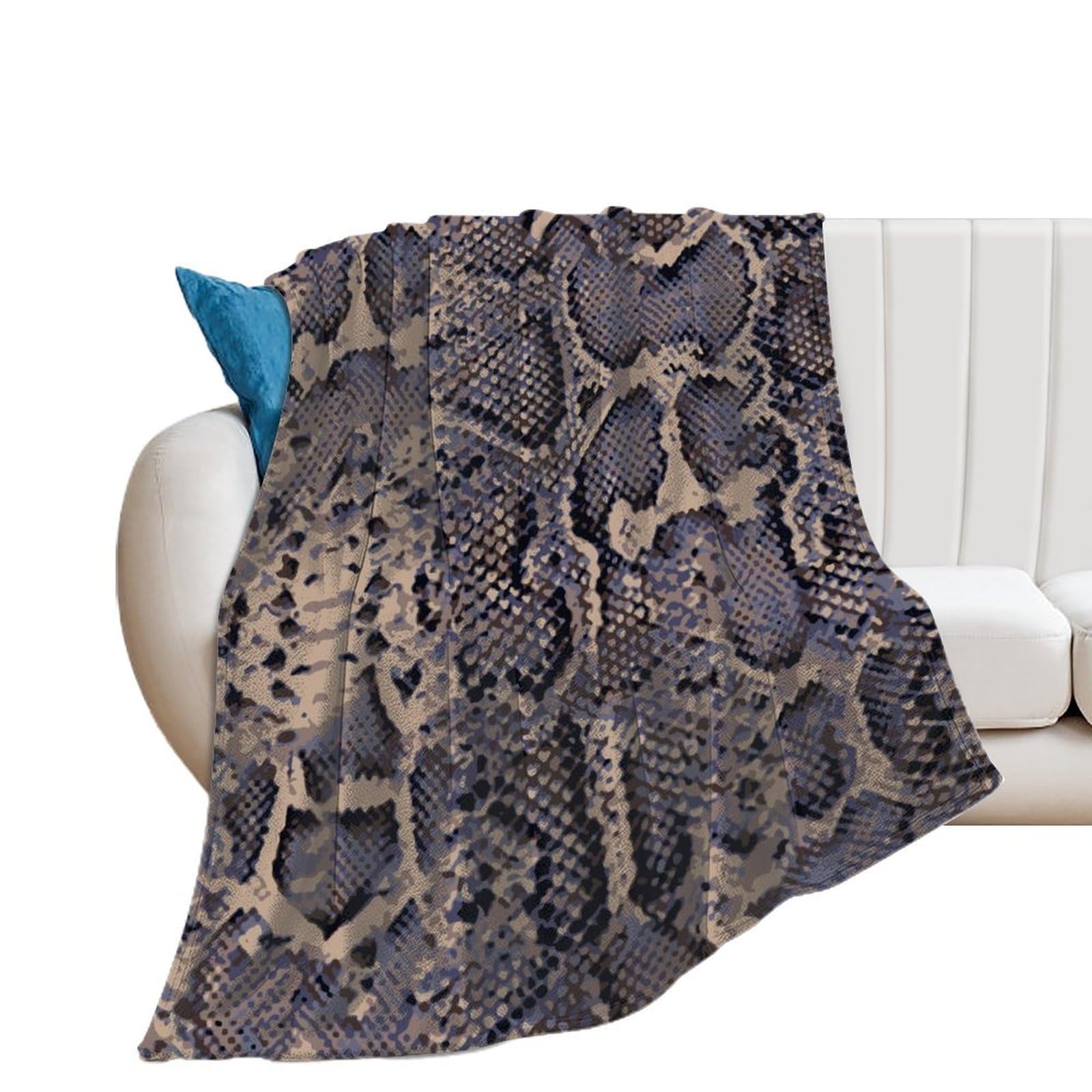 Couverture flanelle chaude douce pour stopper le froid sur votre canapé 100x130cm