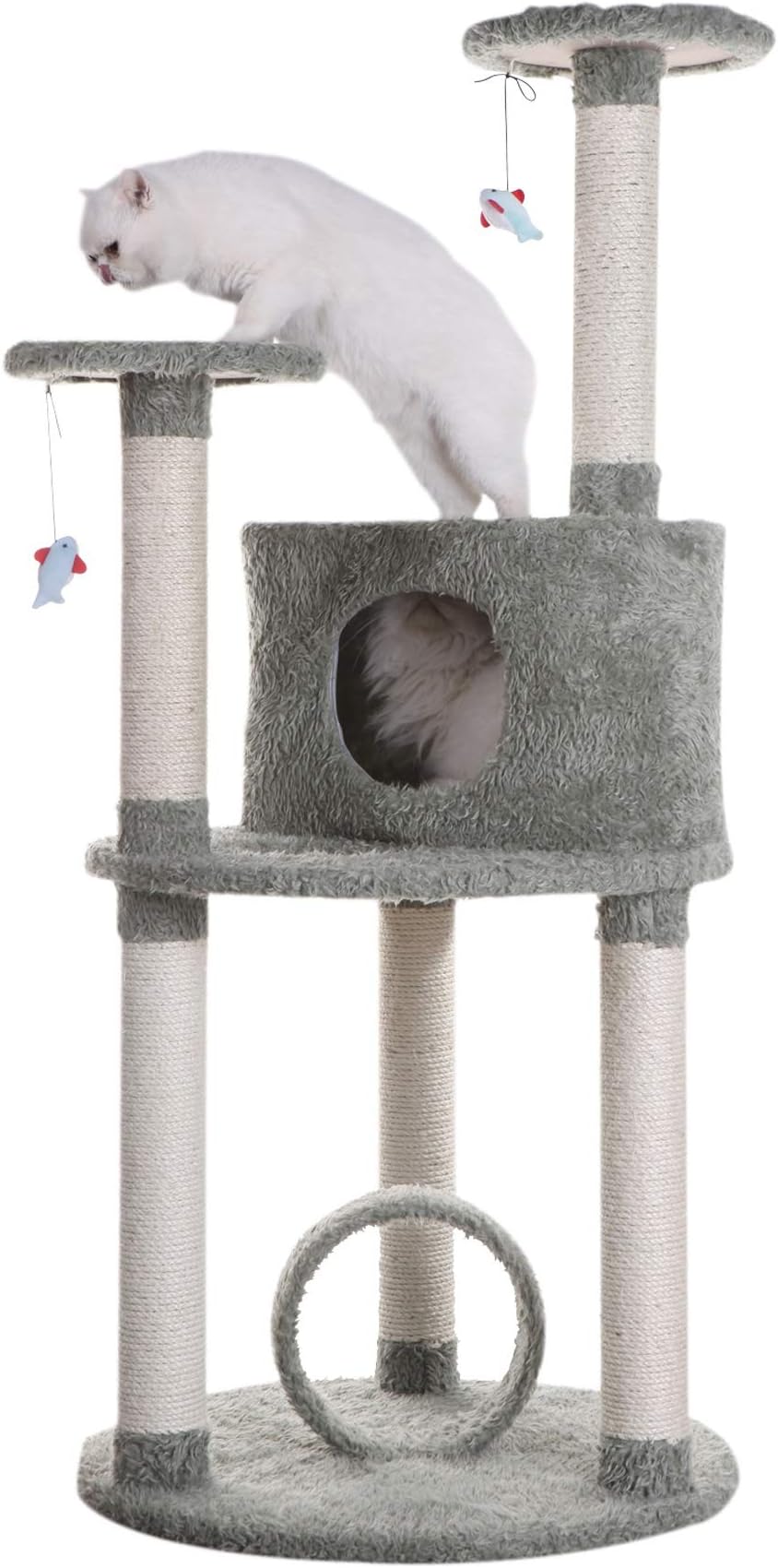 Armarkat 3Level Carpeted Cat Tree Condo F5502, Real Wood