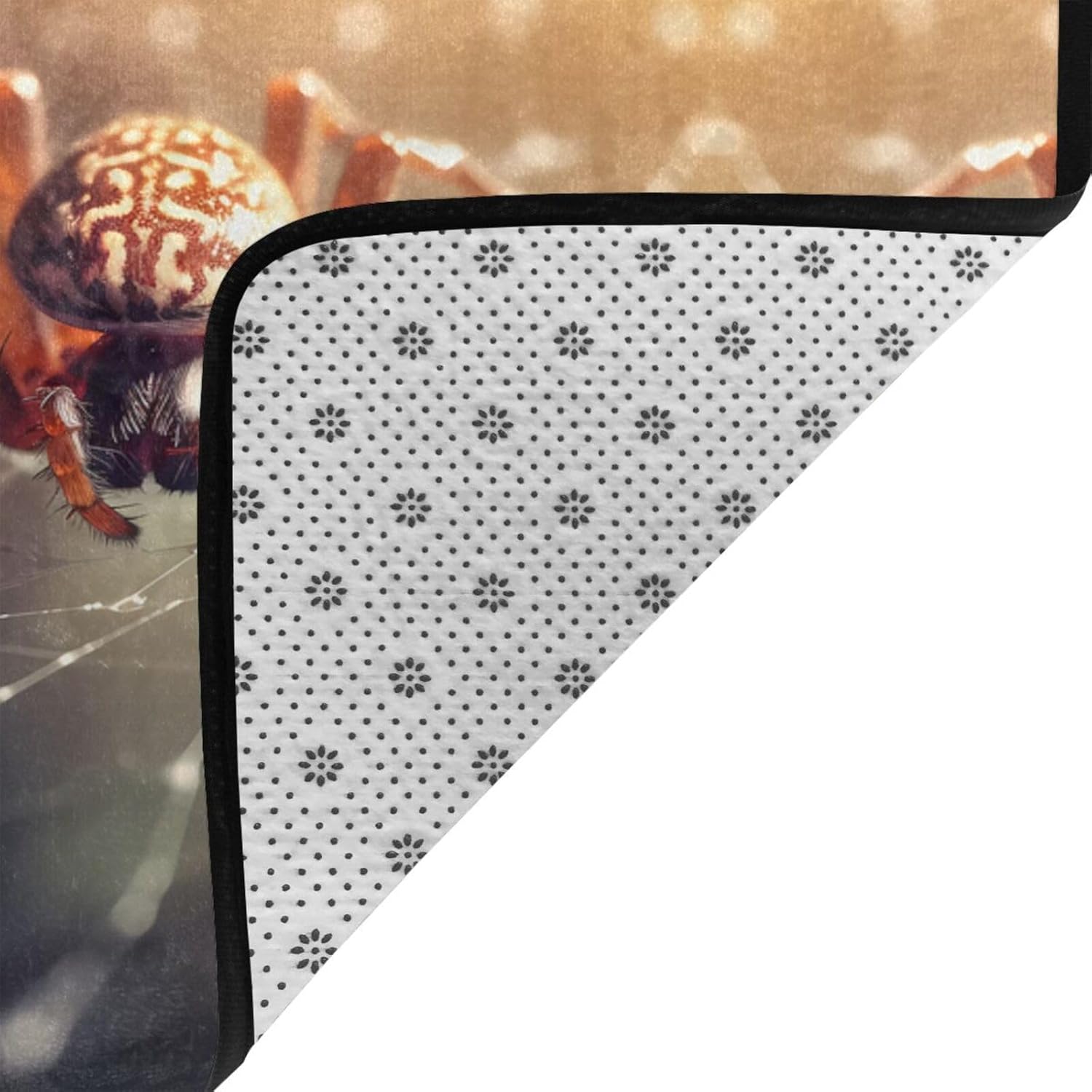 Spider-Knowledge Printed Anti-Slip Floor mat Carpet Rug 36"x24" for Living Room Office Coffee Table Bed Balcony