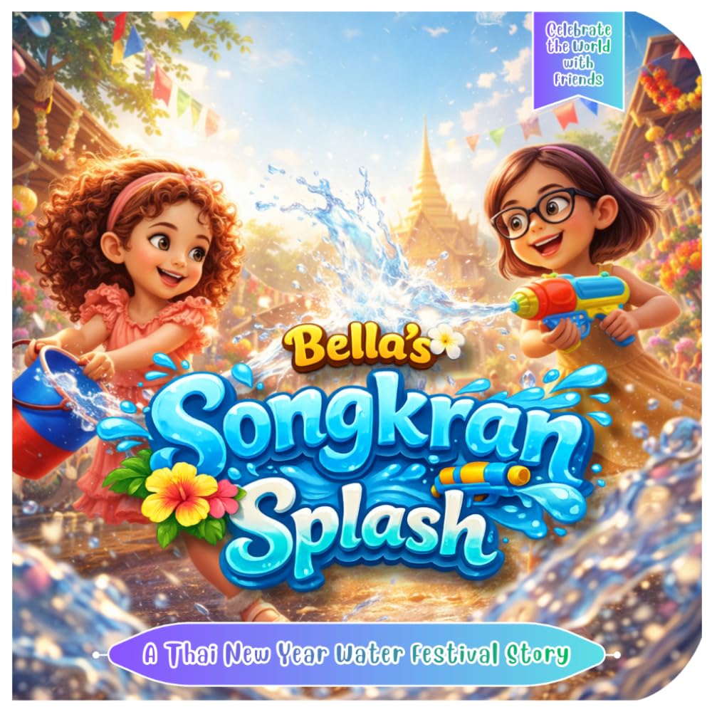 Bella’s Songkran Splash: A Thailand New Year Water Festival Picture Book for Kids (Celebrate the World with Friends)