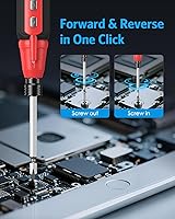 Vista 5 de AMIR Destornillador eléctrico inalámbrico, juegos de destornilladores eléctricos recargables, kit de herramientas de reparación automática portátil