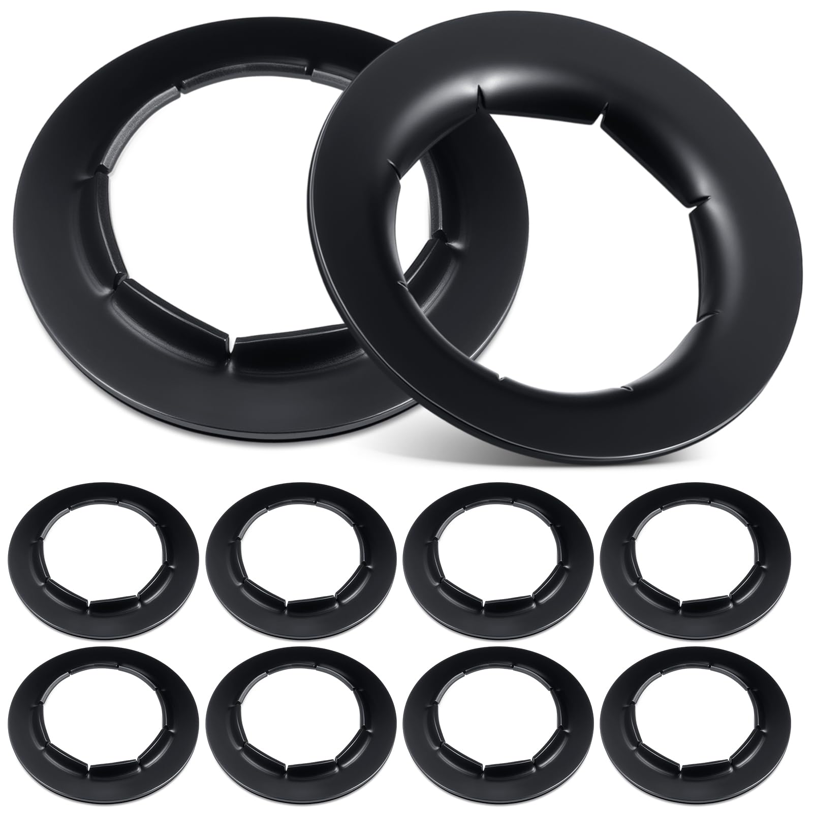 Blulu 8 Pack Push On Dolly Wheel Lock Washers Fits 5/8 Dolly Axle Rods Spring Steel Push On Washers with Oiled Phosphate Finish
