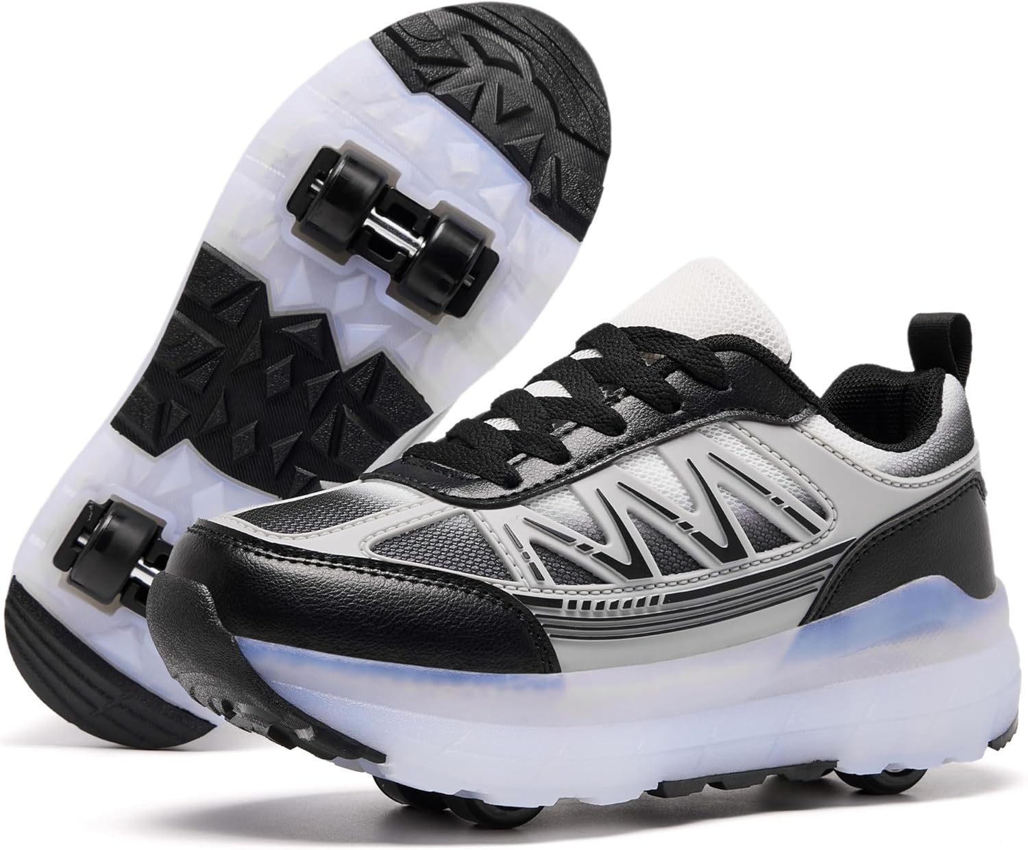 Roller Skate Shoes for Women Girls Sneakers with Detachable Wheels Sport Shoe Suitable for Halloween Christmas Birthday Party Gifts