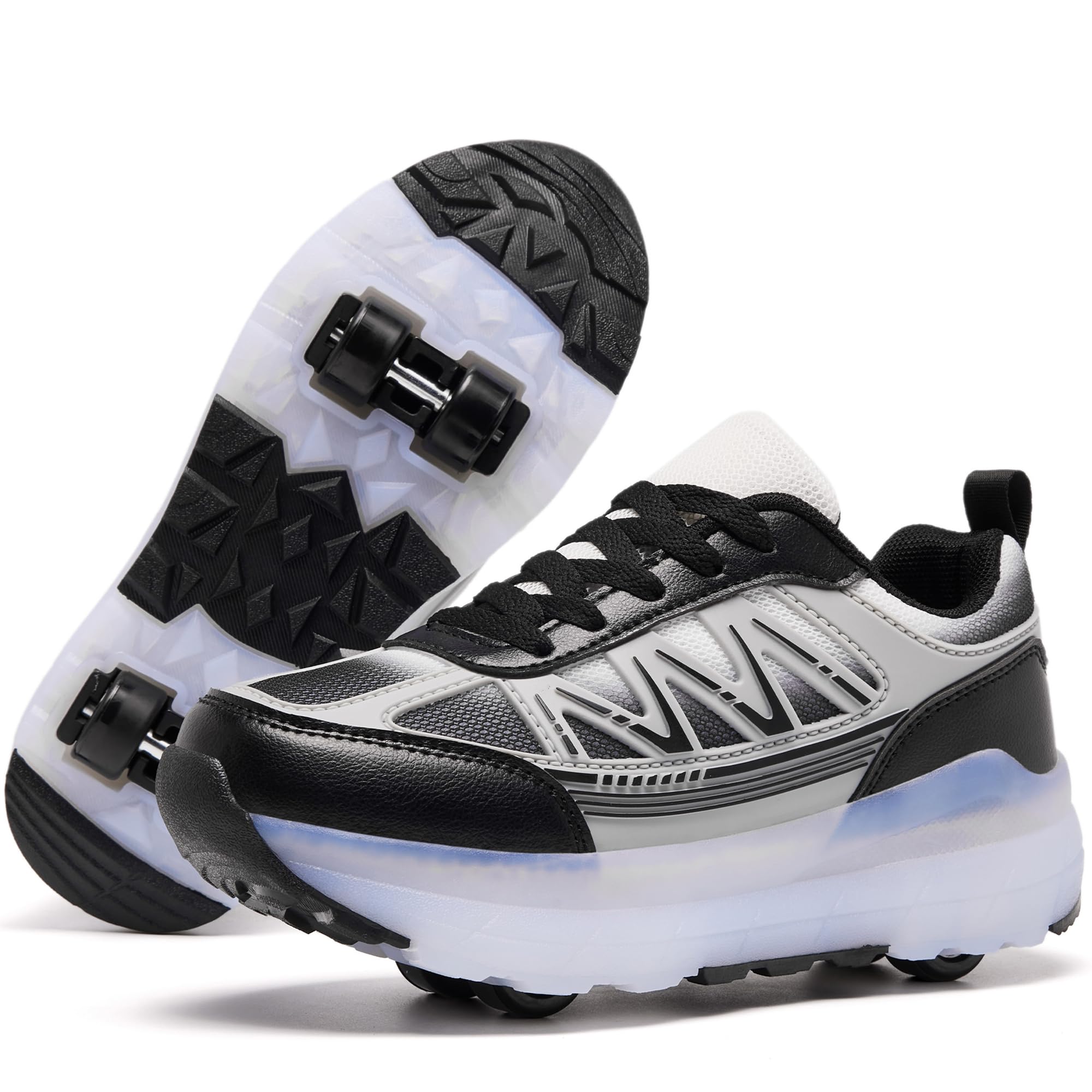 ANEFUN Roller Skate Shoes for Women Girls Sneakers with Detachable Wheels Sport Shoe Suitable for Halloween Christmas Birthday Party Gifts