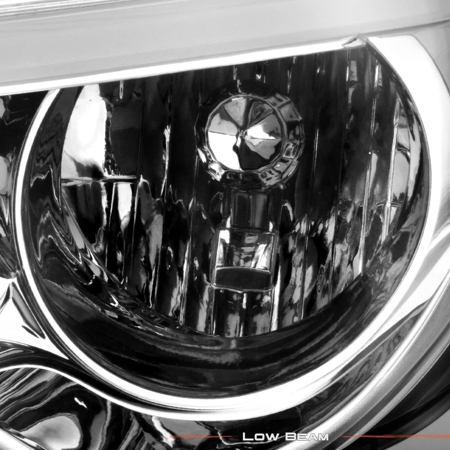 AKKON - Fits 2010-2017 Chevy Equinox LT/LS [LED Tube Running] Projector Chrome Headlights Pair Driver + Passenger Replacement