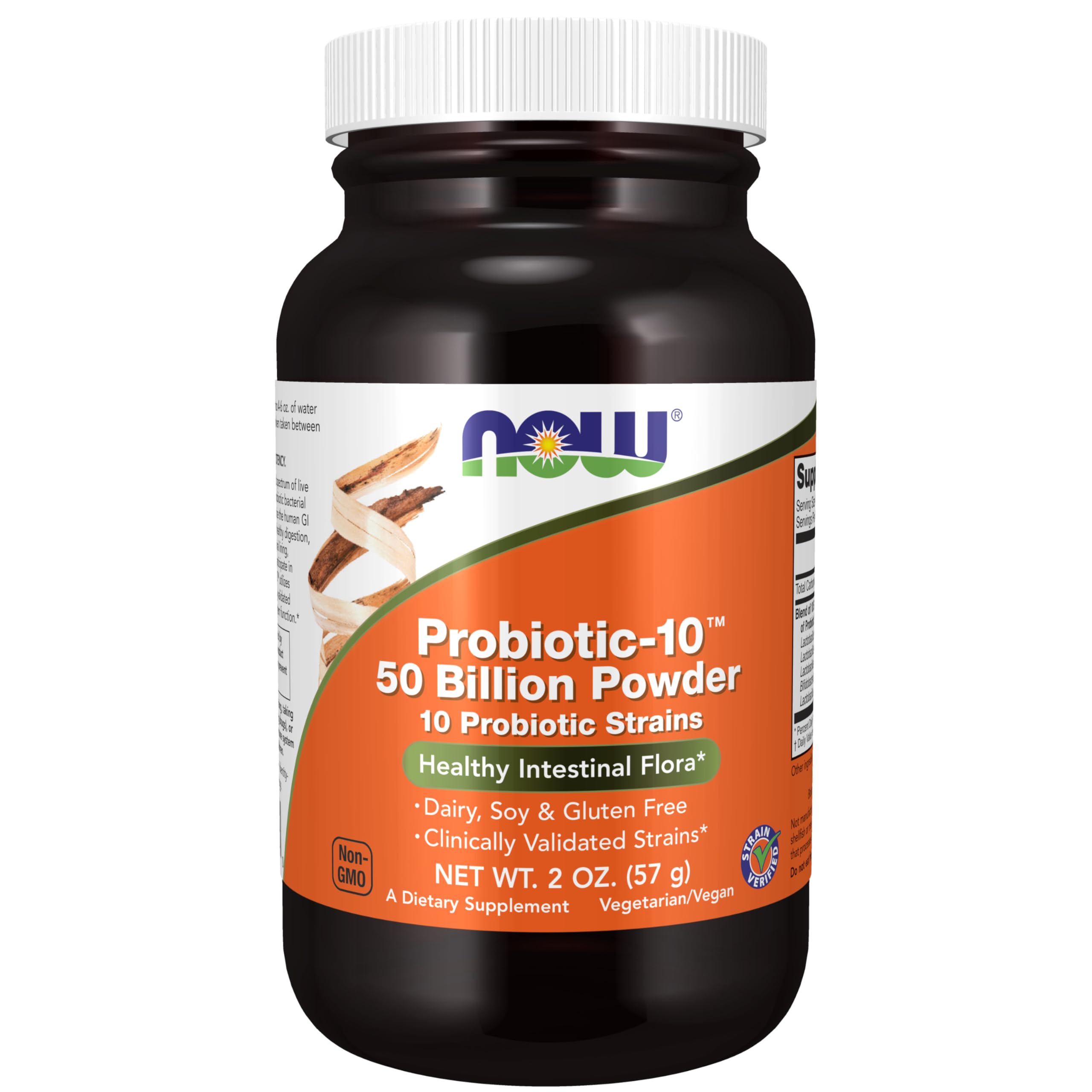 NOW Foods P20769 Probiotic-​10, 50 Mil Millones de Powder, 60 g
