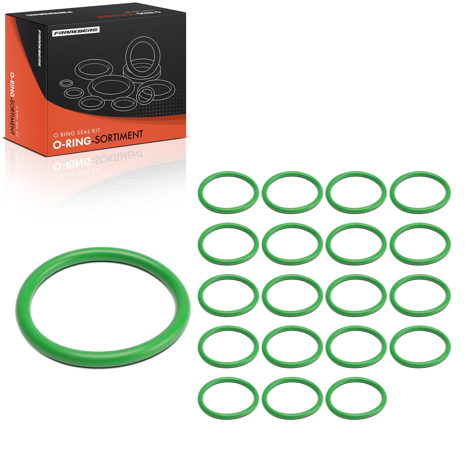 Frankberg Juego de juntas tóricas para aire acondicionado (20 unidades) | Exact ID(50.47±0.43mm), Exact CS(5.33±0.13 mm), HNBR, 20 unidades