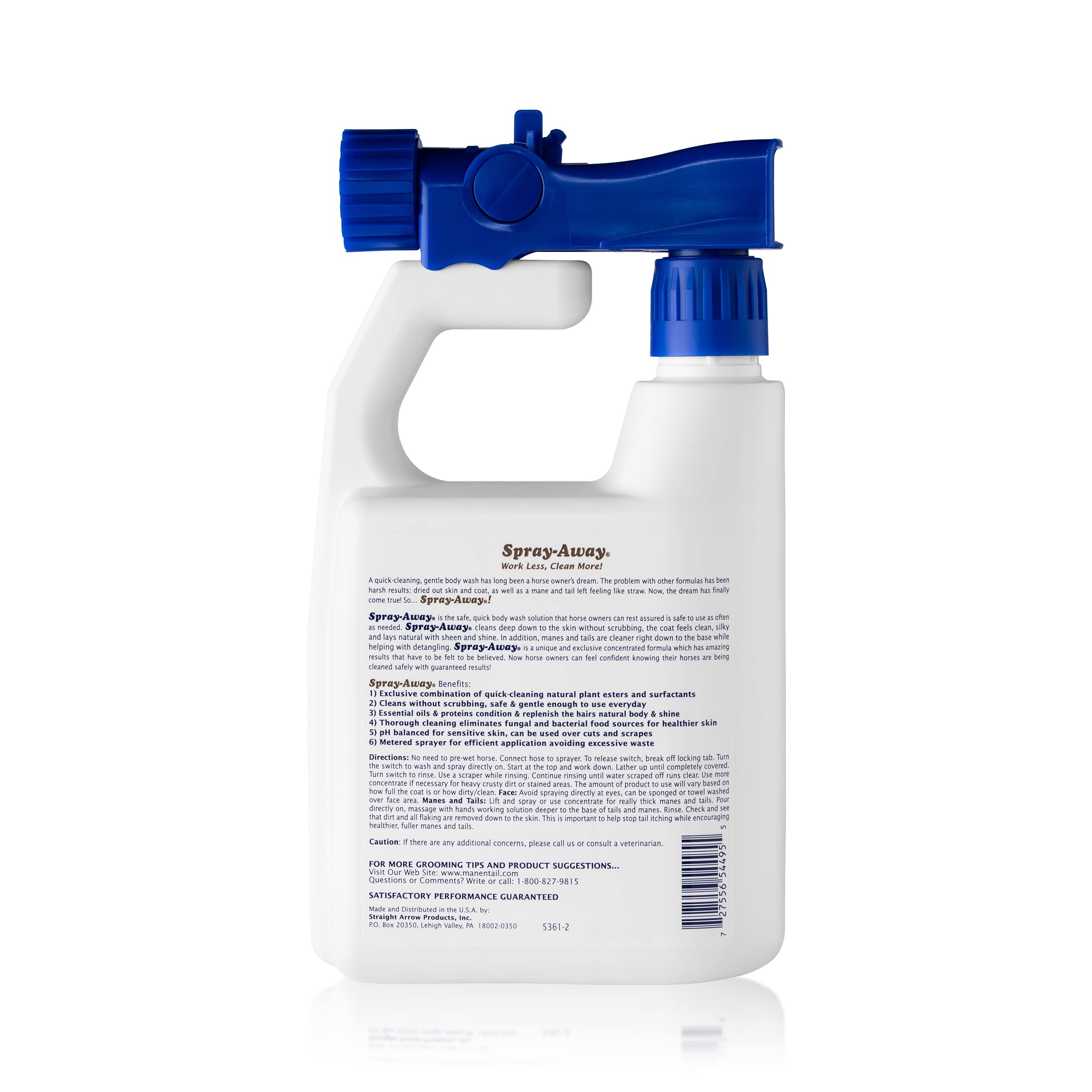 Mane 'n Tail Spray-Away Plant Based Body Wash for Horses