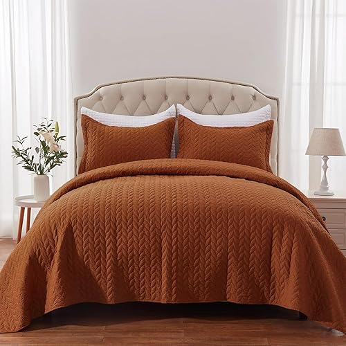 Vista 86 de SunStyle Home - Juego de colcha de cama de microfibra, ligero y suave, reversible, patrón de colcha, colchas para todas las estaciones. 01 - Verde