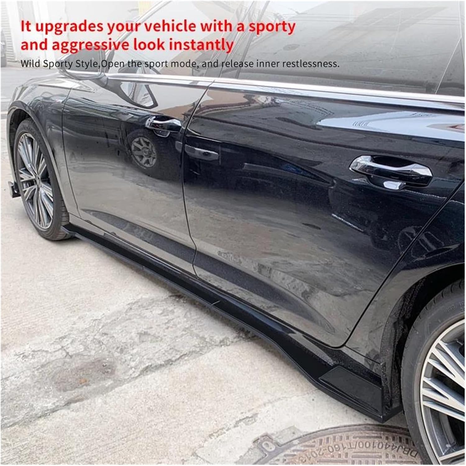 車のサイドスカート A6 2017 2018 2019 2020 2021 2022 車用サイドスカートエクステンションロッカープレ