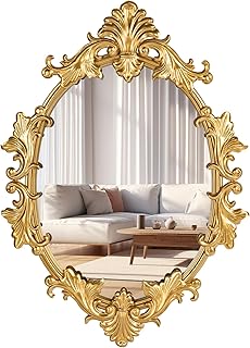 Gold Oval Wall Mirror, 19