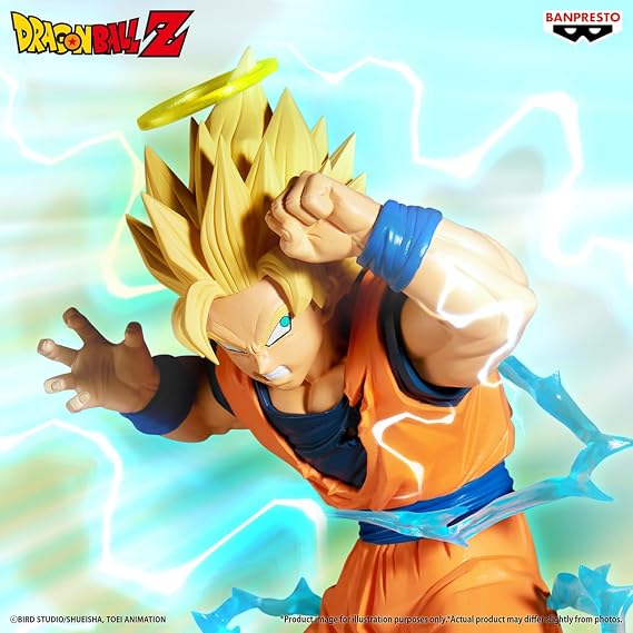 Banpresto Goku Super Saiyan 2 (Vs Majin Vegeta) Dragon Ball Z Match Makers 15 cm BP29754P Multicolour Collectible Figure Ideal for Anime Fans