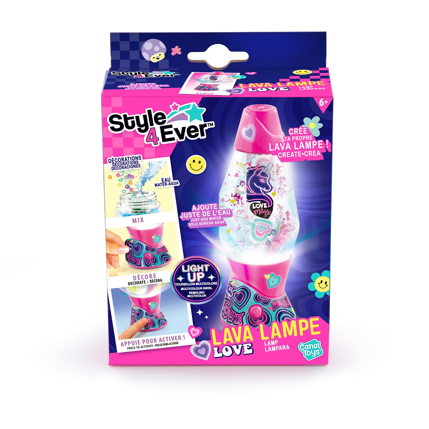 Canal Toys - Style 4Ever - Mini Lámpara de Lava | Con Decoraciones y Brillantes