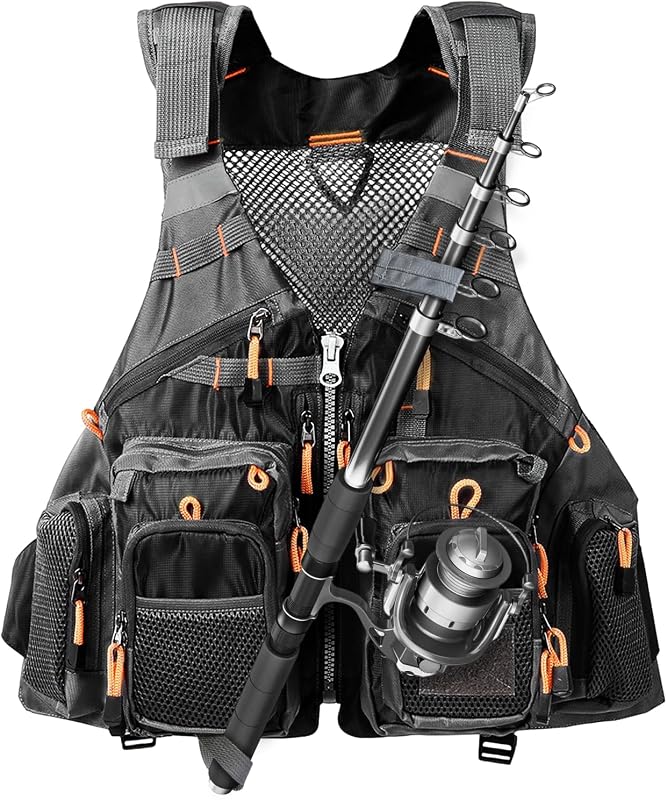 Fly Fishing Vest for Men Women One Size Fits Most