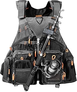 Fly Fishing Vest for Men Women One Size Fits Most