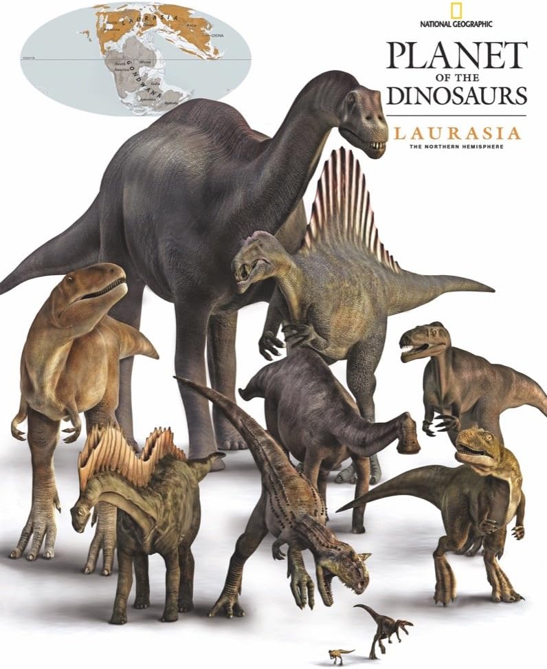 New York Puzzle Company - National Geographic Laurasia Dinosaurs Mini - 100 Piece Jigsaw Puzzle