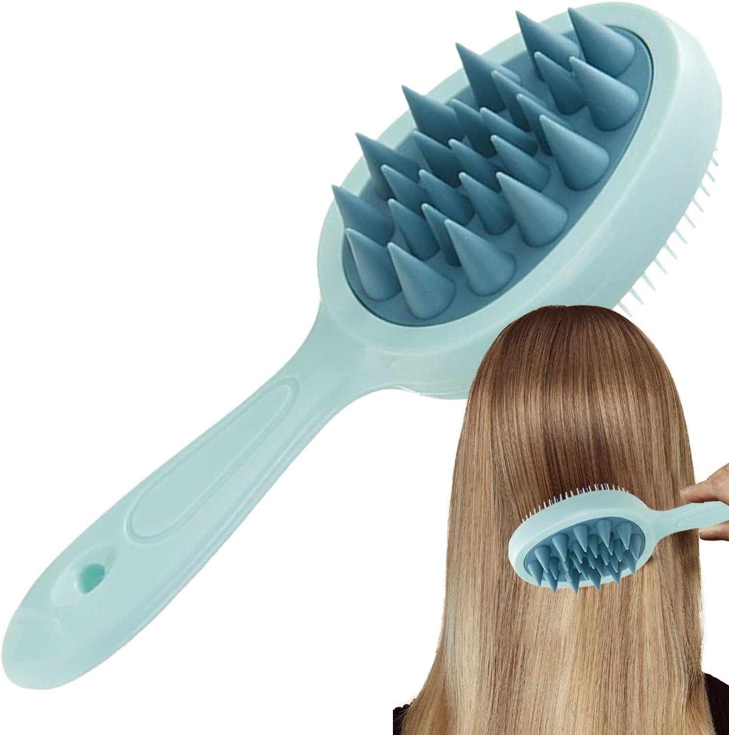 Shampoo Head Scrubber – Hair Scalp Massager Brush...