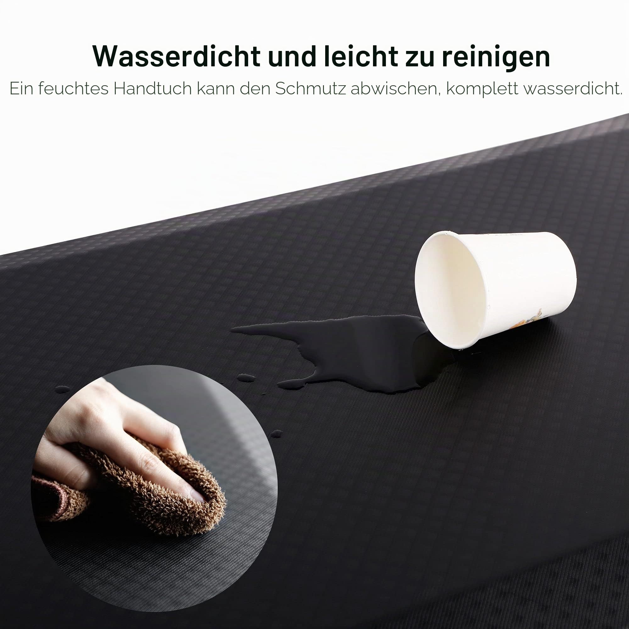 FLEXISPOT Bodenmatte für Schreibtisch, Küche, komfortabel gegen Müdigkeit, Schwarz