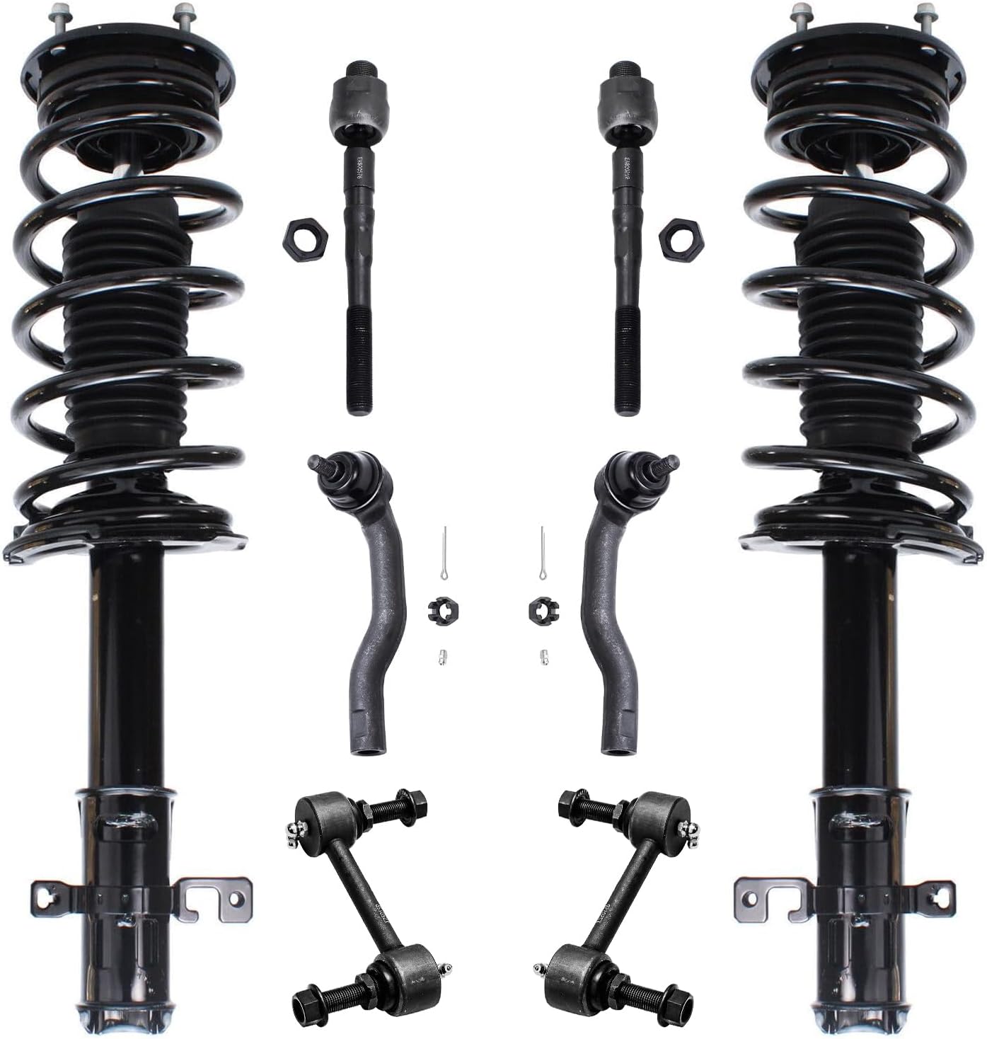 Detroit Axle 8pc Front Strut Kit for 2007–2010 Ford Edge / Lincoln MKX