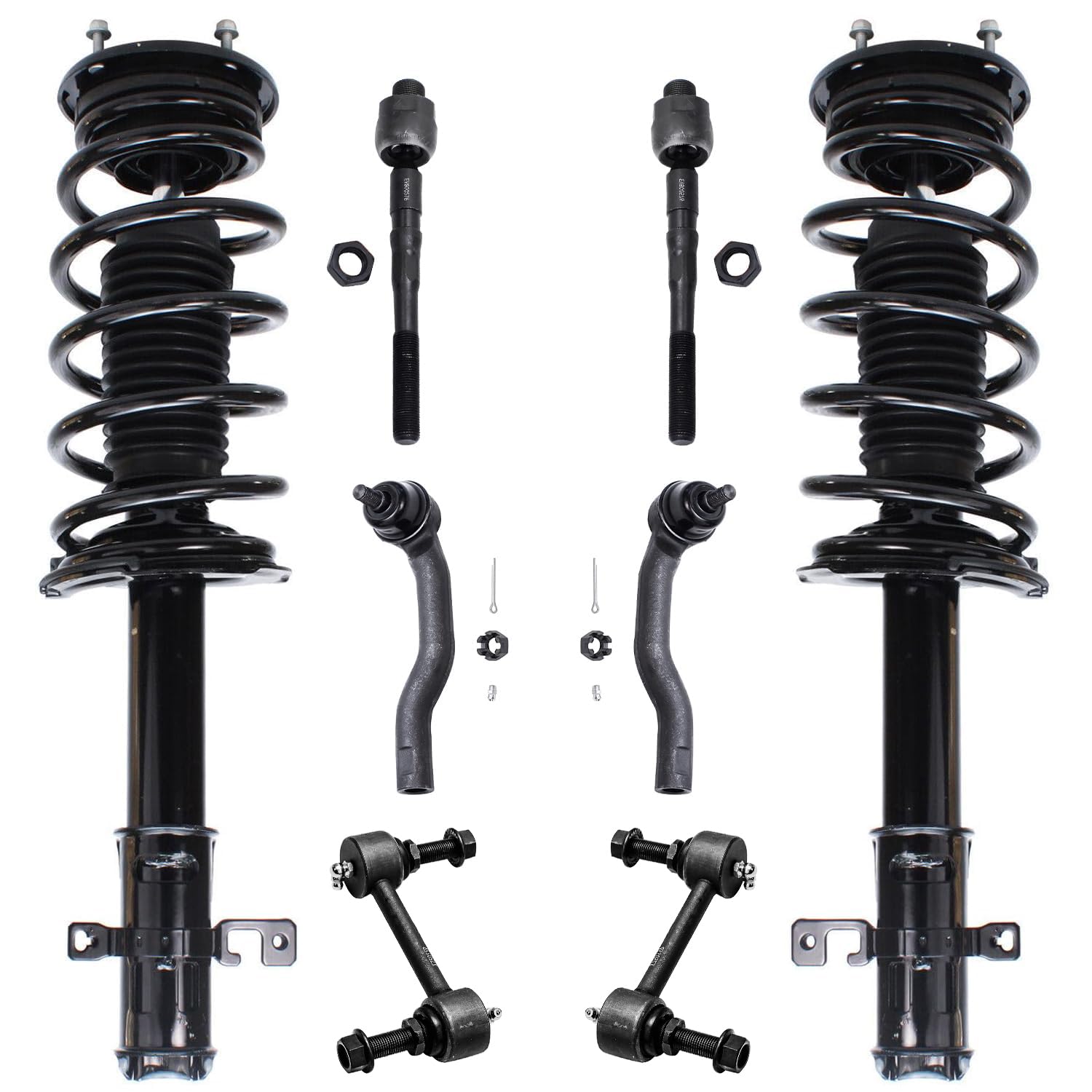 Detroit Axle - 8pc Front Struts Kit for Ford 2007-2010 Edge Lincoln MKX