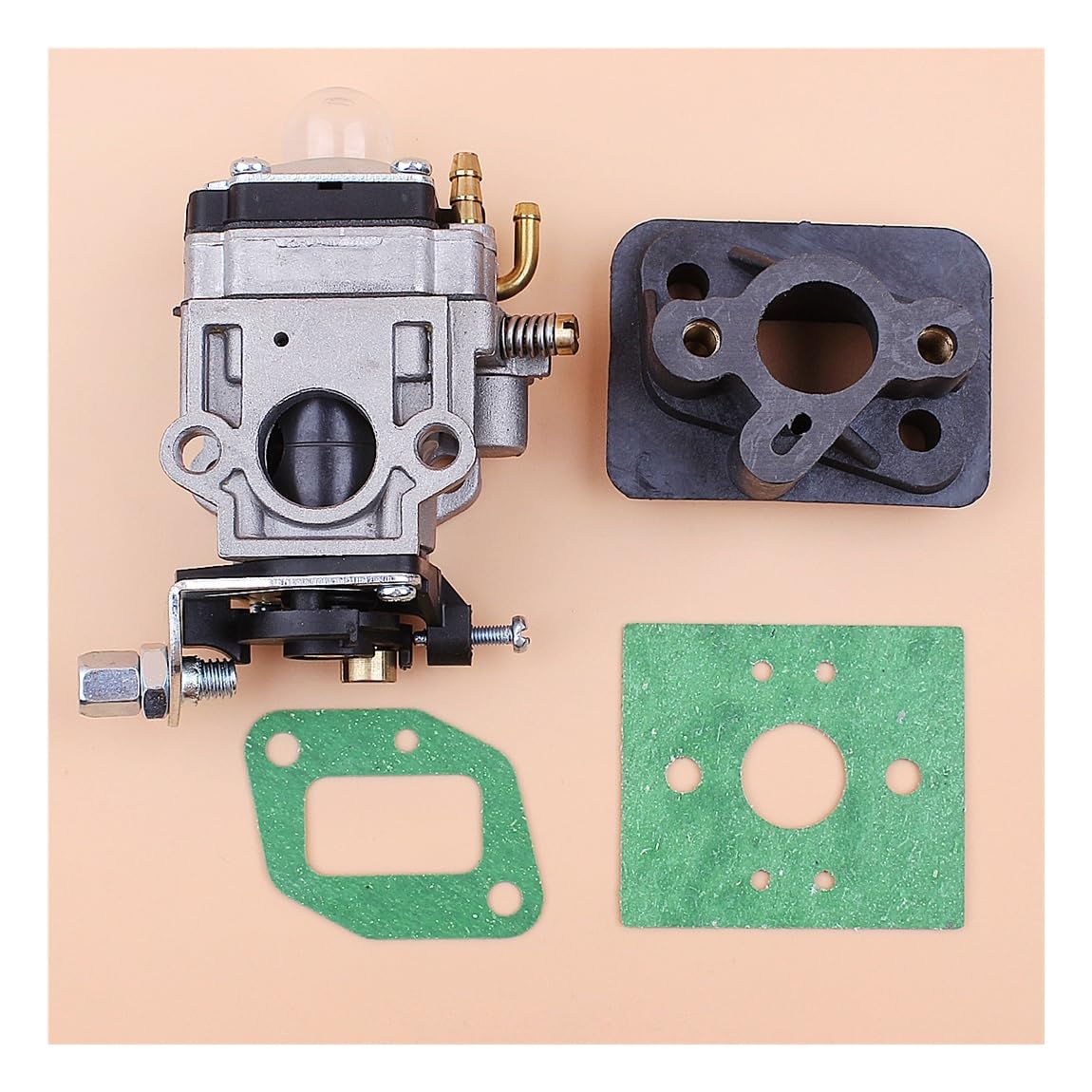 Kit de Juntas de colector de admisión de carburador for desbrozadora con Motor de 43 CC 40-5 BC430 CG430 1E40F-5 TL33 TL43 T52 TU43