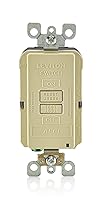 Vista 29 de Leviton Combinación GFCI de autoprueba SmartlockPro de 15 A con USB tipo A y tipo C en pared, cargador USB para teléfonos inteligentes y tabletas