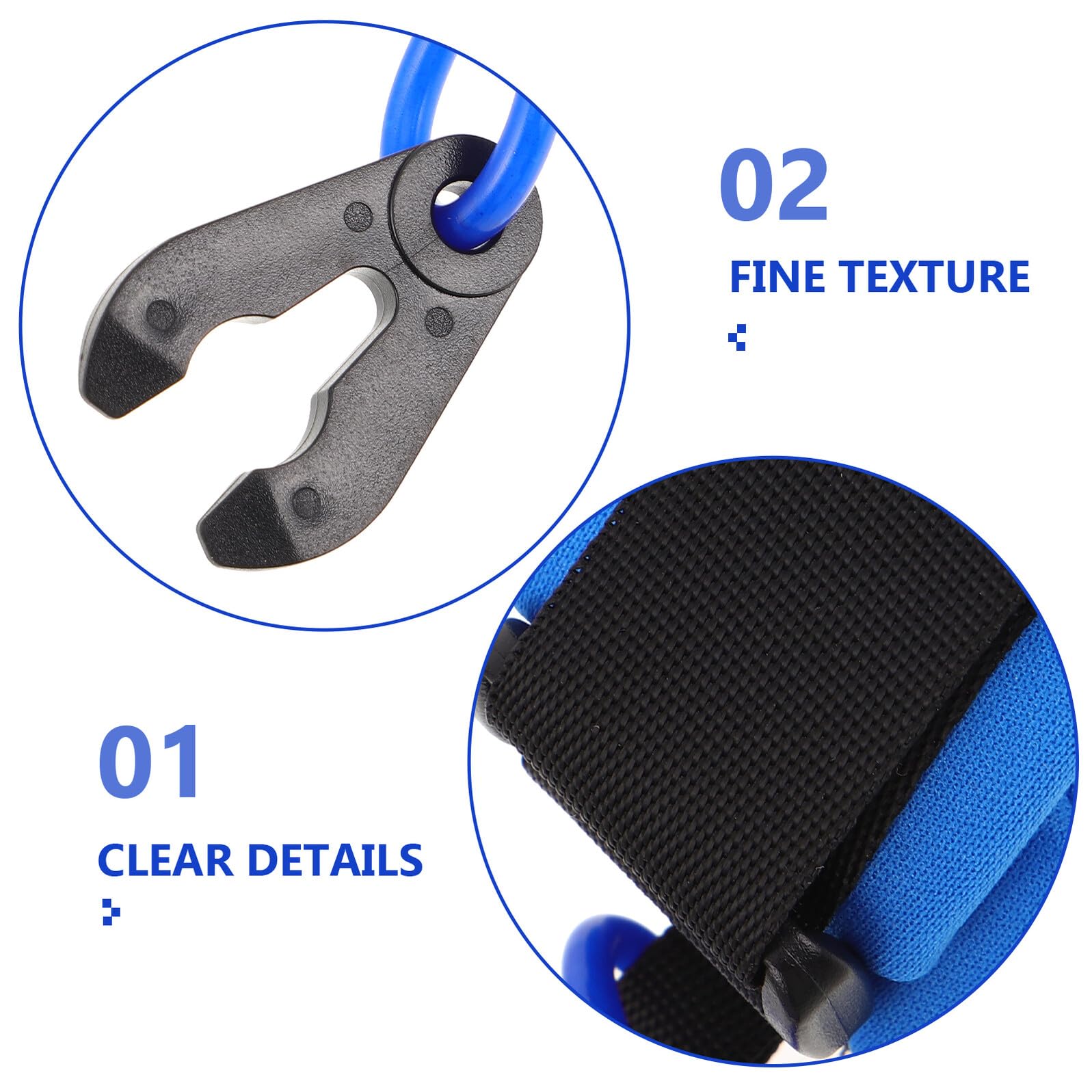 Cordón Elástico Azul de TPU para Parada de Emergencia del Motor Fueraborda, Interruptor de Seguridad para Deportes Acuáticos y Navegación