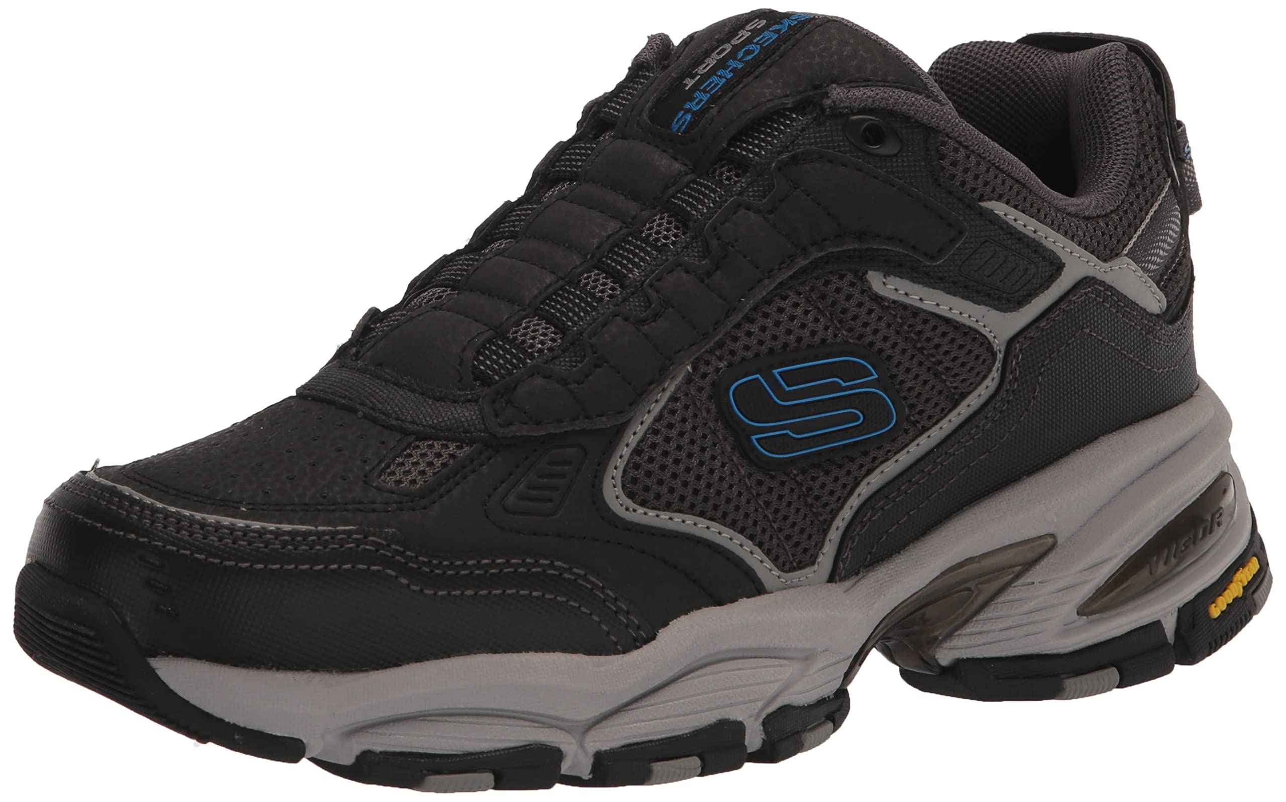 Skechers Men's Vigor 3.0 Slip-on Loafer, Black/Charcoal, 11