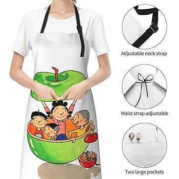 サザエさんエプロン Amazon.co.jp: [BESSIEPY] サザエさん エプロン 料理エプロン H